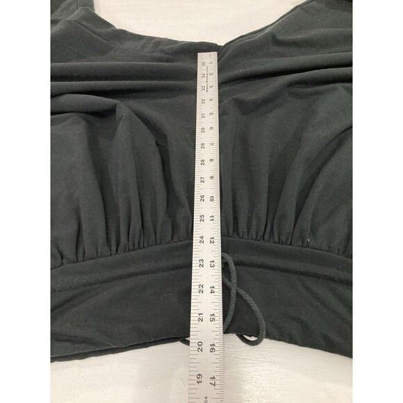 Garnet Hill Harem Pants Women’s L Black High Rise Lounge Jogger Athleisure - Picture 10 of 13